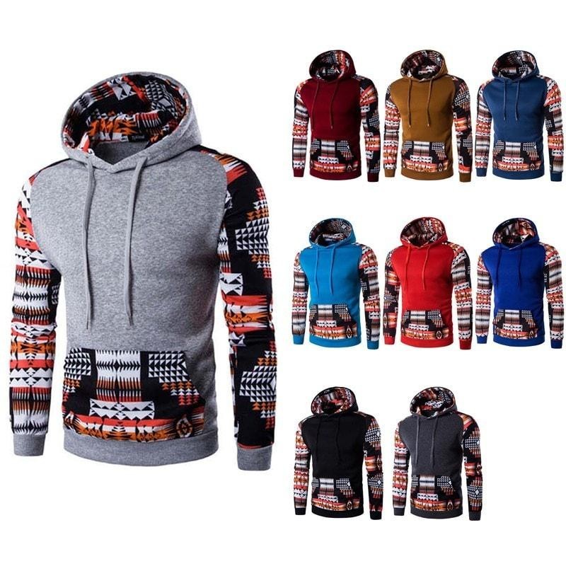 Men's Aztec Pattern Hoodies