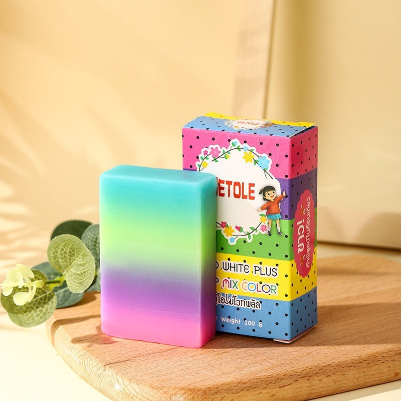 Rainbow Soap Handmade Essential Oil Soap Bath Soap Mild Fruit Soap